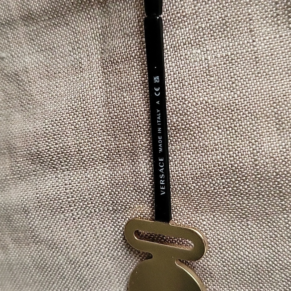 Versace Ve2248 55mm Hexagonal Sunglasses, Medusa Temple Hardware,  Matte Blk - Picture 6 of 13